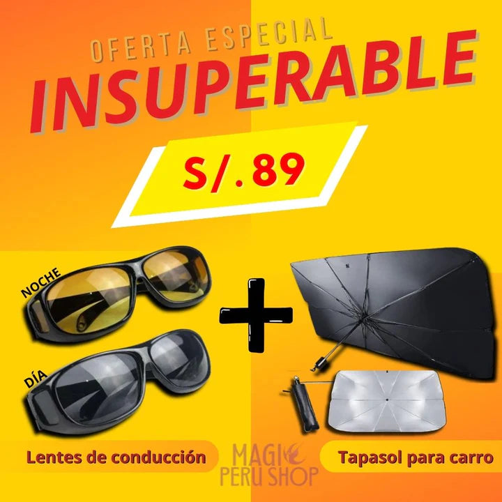 ULTRA PROTECTOR SOLAR + LENTES VISION NOCTURNA| APROVECHA ESTA SUPER OFERTA!