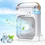 VENTILADOR DE AIRE ACONDICONADO 3 VELOCIDADES CON LUZ LED DE COLORES|DELIVERI !GRATIS¡